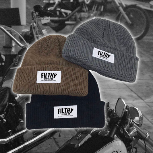 Filthy Leather co beanies